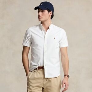 White Classic Polo RL Oxford